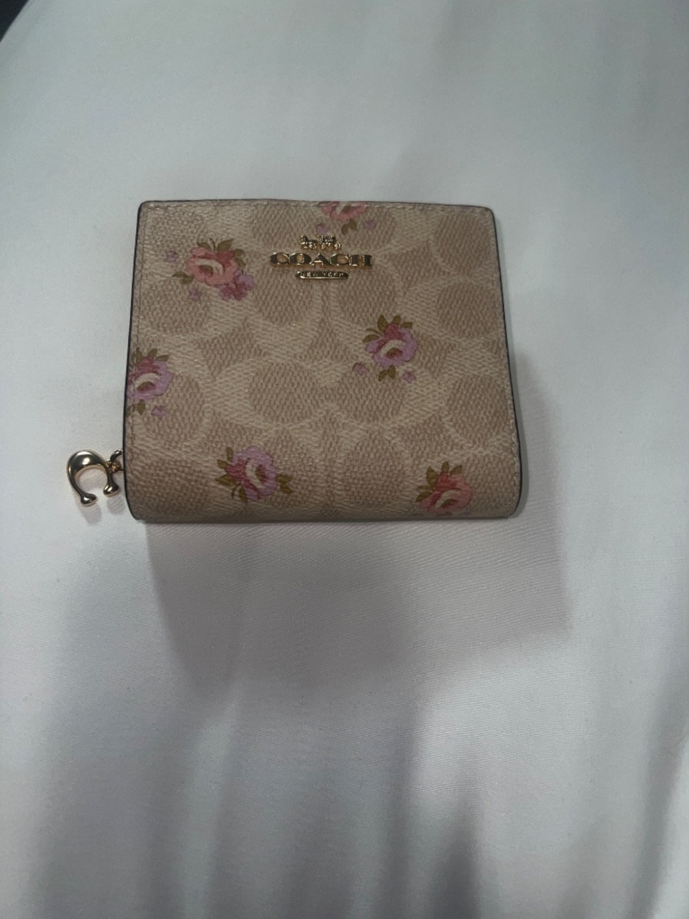Coach Outlet Snap Wallet In Signature Canvas With Floral Print - Picture 3 of 4
